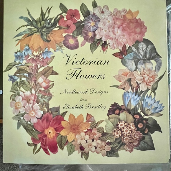 Rare Vintage 1988 Elizabeth Bradley Needlepoint Kit Victorian Flowers Winter NEW - Picture 2 of 11